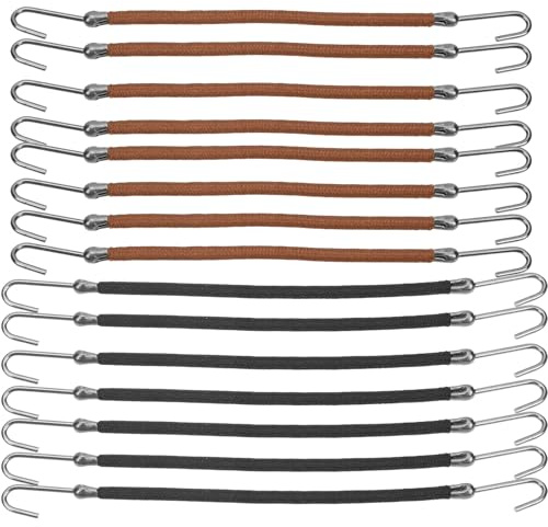 TOGEVAL Ganchos para Coletas de Mujer Accesorios para Peinar el Cabello Elásticos Resistentes 20 Paquete de 20 Unidades Ideales para Cabello Fino y Liso