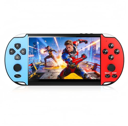 JXD 5,1 Pouces Rétro Console de Jeu Portable Multifonction Émulateurs Multiples Sortie Vidéo/Musique/Livres Numériques/TV Voyage/Plein air/Loisirs Divertissement Cadeau d'anniversaire/de Noël