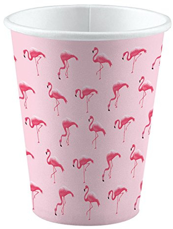 amscan 9903327 Gobelet Flamingo Paradise Multicolore 250 ml