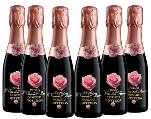 Bottega Il Vino Dell'Amore Petalo Moscato Spumante Dolce - 6 x 200ml