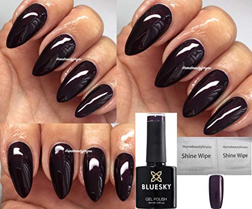 Bluesky Gel Nail Polish WINTERFEST Deep Dark Burgundy Autumn Winter Color UV LED Soak Off,10ml (Requires Drying under UV/LED Lamp)