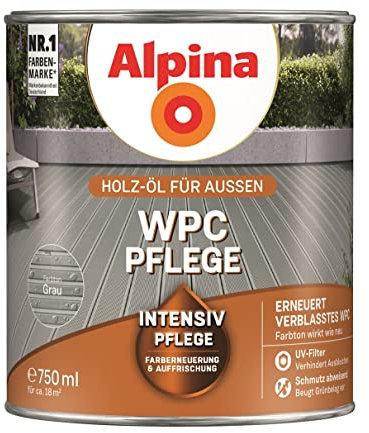 Alpina WPC-Pflege 0,75 L grau Holzöle