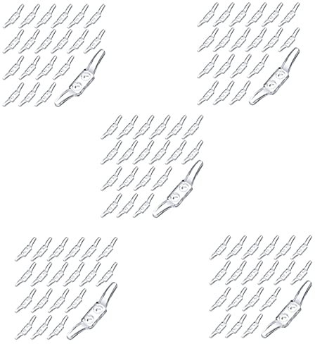 Lodokdre 100 Stück Jalousie Schnur Klampe Jalousie Seil Klampe Kordel Klampe für Hause Büro Jalousien Vorhänge Sonnen Schutz Seile