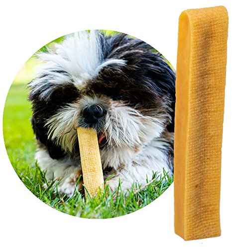 Petsoo® schmackhafter Käsekauknochen aus Hartkäse S für kleine Hunde - Kauknochen im Churpi Style aus norddeutscher Kuhmilch Kaukäse Kaustab (1)