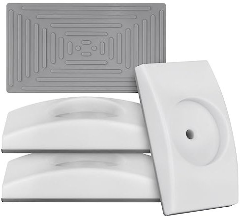 AOMIG 4 Pièces Protecteur Mural de Barrière de Sécurité pour Bébé, Protection Murale pour Portail de Bébé pour Portail à Pression, Gardez Les Enfants et Les Animaux Domestiques en Sécurité (Blanc)