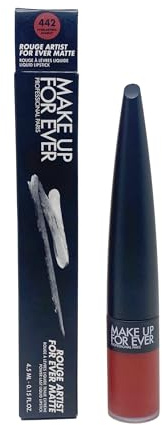 Make Up For Ever Rouge Artist For Ever Matte 24HR Longwear Liquid Lipstick - 442 Everlasting Scarlet (.15 Fl Oz)