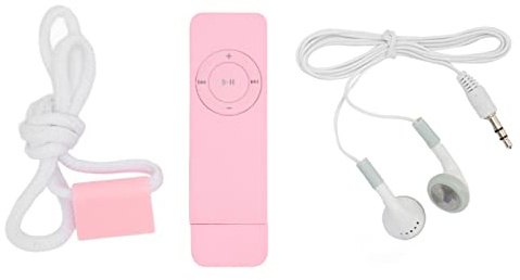Kompakter und Tragbarer -MP3-Player, Verlustfreier Sound, Unterstützt Bis zu 64 GB für Studenten, die auf Reisen Sind (Rosa)