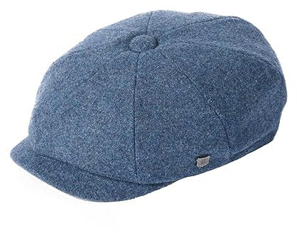 Failsworth Hats Alfie Melton Newsboy Cap (7 3/4, Jeans Blue)