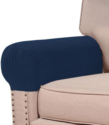 Set di 2/4 Copri Braccioli Elasticizzati per Poltrone, Antiscivolo Protezione Copridivano per mobili per sedie, Divano, Universale Copri Bracciolo Divano