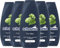 Schauma Schwarzkopf Shampoo For Men (5x 400 ml), kräftigendes Herren Shampoo sorgt für gekräftigtes Haar und pflegt die Haarstruktur, Haarshampoo perfekt für normales Haar