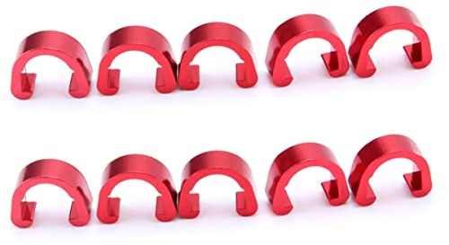 Milisten 10St Fahrradkabelclips Fahrradbremsteile Fahrradklemme MTB c Clips Fahrradbremsseilklemmen Fahrradschnalle C-Clip Mountainbike Rahmen Bremssättel Bremsleitung Kabelklemme
