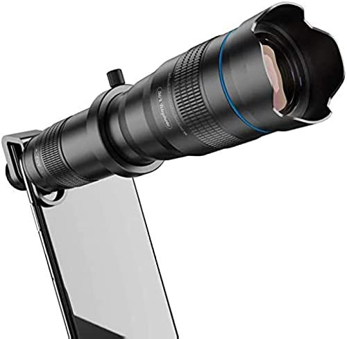 Telescopio teleobjetivo móvil 36X, teleobjetivo con Zoom y trípode, monocular con Lente para teléfono Inteligente HD
