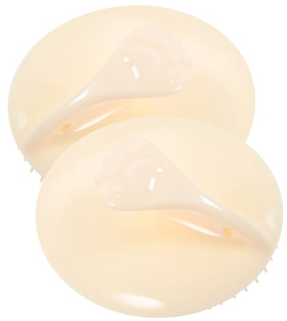IWOWHERO Silikon Shampoo Bürste für Zuhause und Reisen Einfach zu Halten -pack für Kopfhautreinigung und Massage 2 Stück für Männer und Kinder