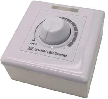 LED Licht Dimmer Drehschalter Einstellbarer Helligkeitsregler 0–10 V Lampensteuermodul Digitaler Rotierender Dimmer LED Steuerung Dimmer
