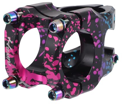 Hihaha Cykelstyrefäste/kort styrfäste justerbar/för cykel/1 st rosa blå