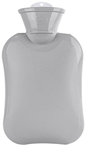 Bouillotte Eau Chaude 1L Bouillotte Enfant Et Adulte Bouteille D'eau Chaude Bouillote Antifuite Douce Bouillotte Thermique pour Soulagement de La Douleur, Dos, Cou Et Épaules