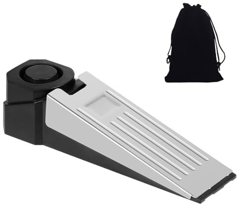 JPGhaha Alarm Türstopper 100dB Türalarm Einbruchschutz laut tragbare Keil Eingang Alarm Sicherheit Tools Empfindlichkeit Einstellbar für Haus Sicherheit Haus Wohnung Hotel Reisen