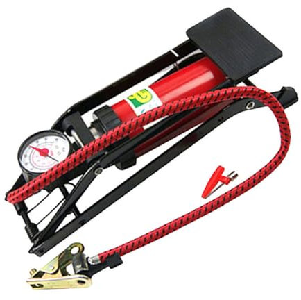 BESPORTBLE Autopumpe Reifenstandpumpe Tragbare Luftpumpe Für Auto Hochdruck Fußpumpe Mit Manometer Aktiviert Standpumpe Inflator Für Fahrrad Reifen Vehicle Motorrad Schlauchboot Aufblasbare b