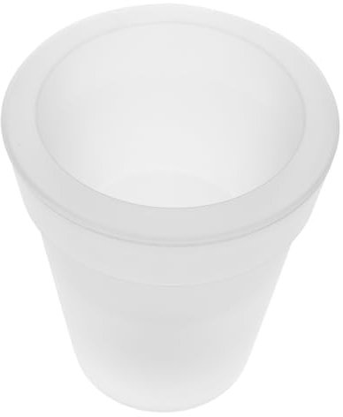 POPETPOP Solar Blumentopf Led Solarleuchte Für Außen Mit Warmweißem Licht Garten Terrasse Pflanzer Dekoration