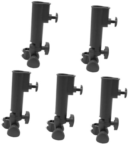 Mipcase 5pcs Golf Push Cart Umbrella Support Sturdy Umbrella Bracket Easy to Fix Cart Handle Rain and Sun Protection