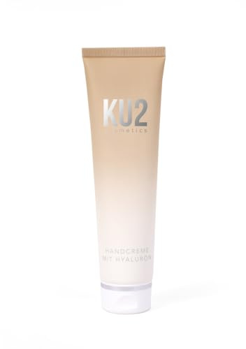 KU2 Cosmetics Crema mani per mani molto secche con acido ialuronico | Maschera per mani screpolate | Crema ialuronica per donne | Profuma meravigliosamente leggera e rinfrescante