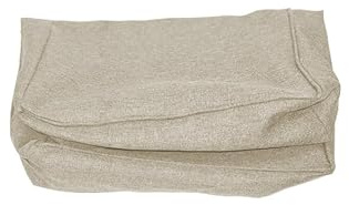 chilly pilley Bezüge für Palettenkissen, Sitzkissenbezug, Rückenkissenbezug, Viele Farben, Leinen-Optik (Sitzkissen 120x80x15, Creme)