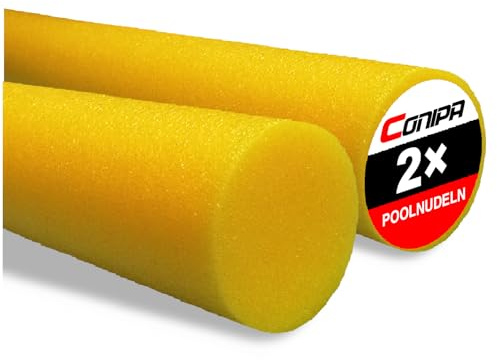 Conipa® - 2 x Schwimmnudeln im Set (160 x 7 cm) Kinder & Erwachsene (aus Schaumstoff) - Poolnudel & Pool-Spielzeug Set ab 3-10 Jahre (Made IN Europe) - Pool Wassernudel & Pool-Nudel