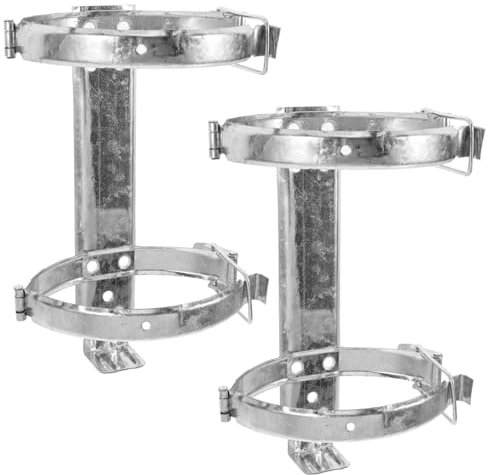 Ciieeo 2stücke Teilige Feuerlöscherhalterung Aus Edelstahl Wandhalter Für Fahrzeuge Und Home Office Robuste Aufhängesystem Für Feuerlöscher