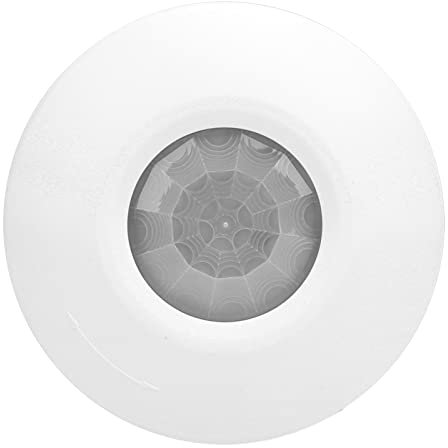 Sensore di Movimento 12V Rilevatore del Soffitto a 360 Gradi per la Sicurezza Domestica | ABS Mystical/Fantasy-Retardant PIR Sensor | Allarme a Infrarossi Cablati Antifurto per Negozi e Ville