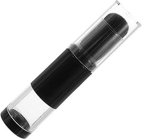 Gatuida Applicateur De Poudre Pinceau Petite Taille Noir Fibres Souples Portable Pour Le Visage Voyage Et Cosmétique