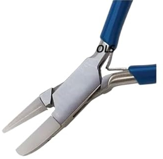 Round and Flat Nose Pliers with Replaceable Nylon Jaws, Jewellery Bead Wire Work Forming Tool