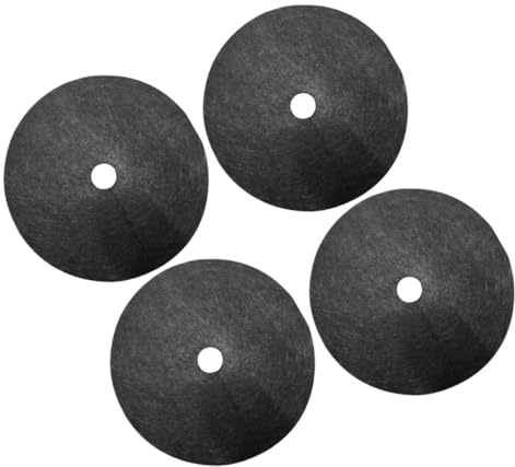 GALPADA 10 Pezzi Telo Giardino Pacciamatura Traspirante Copertura Terreno e Prato Membrana Compostabile per Controllo Erbacce per Coltivazioni e Paesaggi Diametro con Foro