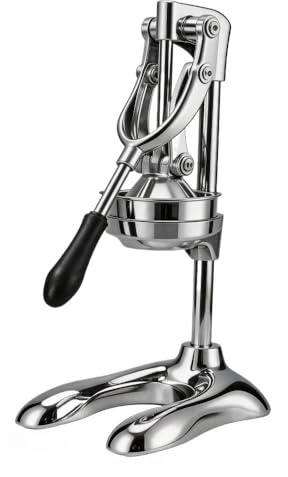 Kitchen fresh juice, gravity-assisted stainless steel head Manual juicer,hand press for fruits and vegetables such as lemons, oranges, Home & business (Silver)