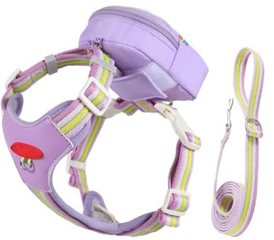 Inget drag hundsele - reflekterande husdjurstillbehör med blixtlåsväska | inget drag hundsele med repset, för valp utomhus dagliga utomhusaktiviteter promenader löpning shopping