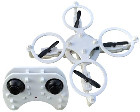 Generisch 2026 Selbstbau-Quadrocopter-Drohne: Bausatz für Anfänger Hobbyisten (White, 13.5CM)