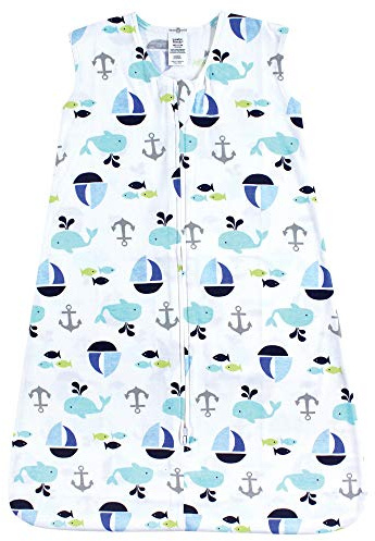 Luvable Friends Unisex baby säker bärbar sovsäck/säck/filt - blå - 12-18 månader