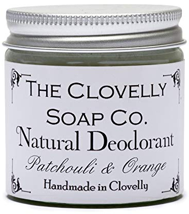 Clovelly Soap Co Natürlicher handgemachter Deo-Balsam Patschuli & Orange 60g Glas