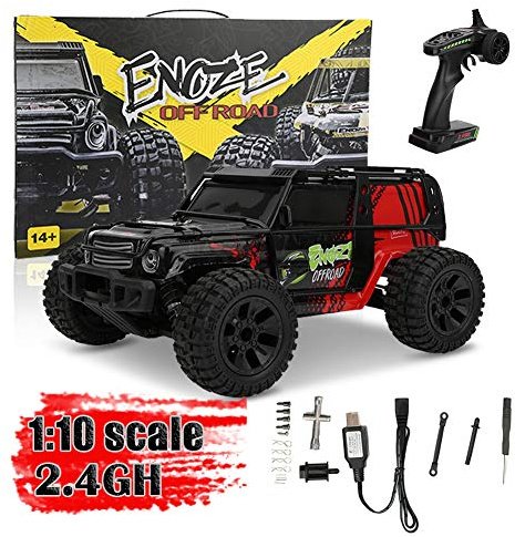 Tbest 1:10 RC Auto Elektro Offroad 4WD Geländewagen 40 km/h 2,4 GHz RC Auto Modell Spielzeug für Kinder