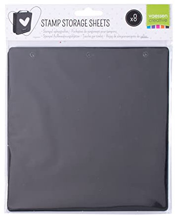 Vaessen Creative Stempel aufbewahrungsblätter 8pcs, 20 x 20 cm