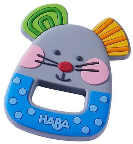 HABA Greifling Kleine Maus 305159 Silikon hilft beim Zahnen