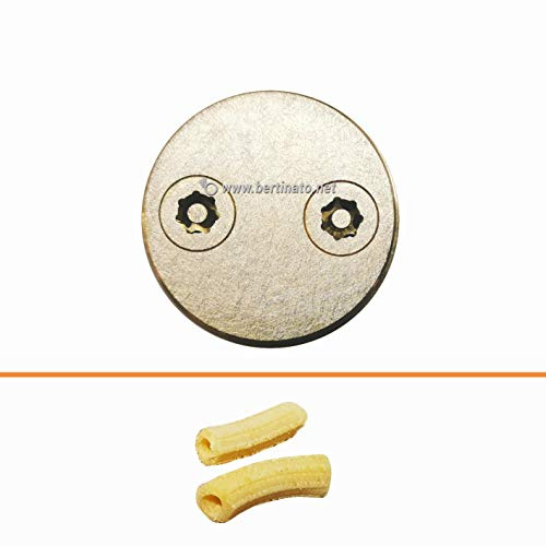 Trafila in bronzo formato Gargati Veneti maccherone gargato Veneto per macchina pasta fresca professionale La Fattorina 1,5kg compatibile con FIMAR MPF 1,5