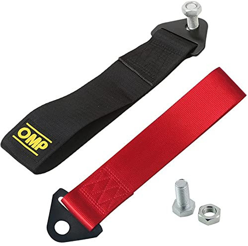 Nylon Remolque Ojo Correa Coche de Carreras Correas Remolque Modificado del Coche con la Correa de la Decoración de Nylon Remolque Cuerda para Delantero Trasero Parachoques 2 Piezas