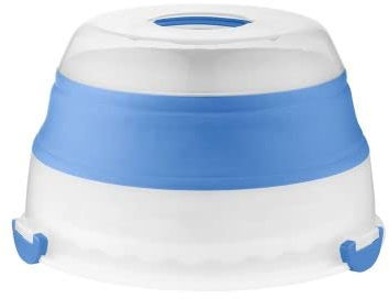 Collapsible Cupcake & Cake Carrier Holds 1 Large Cake or 24 Cupcakes - 2 Layers