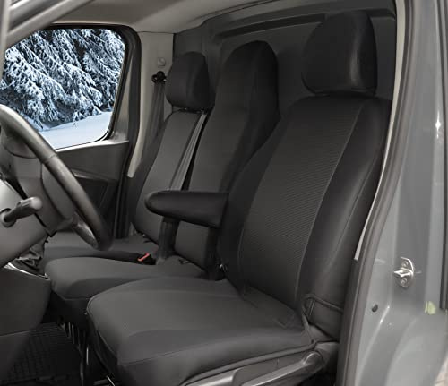 Sitzbezüge passgenau Schonbezüge Roco geeinget für FIAT Talento ab 2016 Erste Reihe 3-Sitzer V2