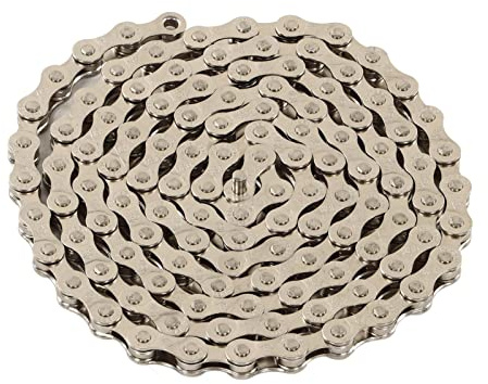 SPYMINNPOO Fahrradkette, Universal 8-Fach Single Speed Silber, Mountain Road Kette fr BMX, Rennrad und City Fahrr?der