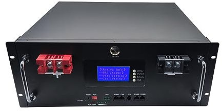 WILLQ Baterías Iones Litio LiFePO4 48 voltios 48V 16S 50AH 100Ah 200Ah 100A BMS Comunicación través CAN/RS485 para Viento Solar RV Marine Golf Cart Almacenamiento energía Emergencia,48v100ah
