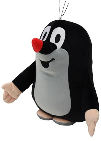 Zdeněk Miler Plüschtier Kuscheltier 35 cm Der kleine Maulwurf, Schwarz, Stofftier Schmusetier für Kinder Baby Jungen Mädchen