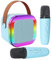 Jsdoin Karaoke Machine 2 Microphones, Girls Birthday Gift, Portable Karaoke Machine with LED Light, Kids Presents Microphone for Kids Toys Birthday Party Boys Birthday Easter Gifts (Blue)