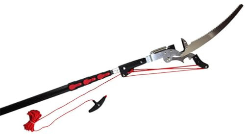 GAYAYAS Sierras de pértiga telescópicas 2 en 1, podadoras de Alto Alcance, podadora de árboles Extensible de Alta Resistencia, podadora de árboles telescópica, podadora de árboles Altos,7.2M