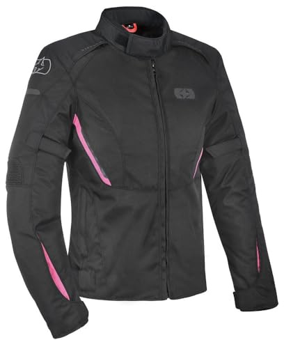 Oxford Iota 1.0 Waterproof Women Motorbike Jacket | Sporty Short Length Design with CE Level 1 Shoulder and Elbow Protection Reflective Motorcycle Jackets